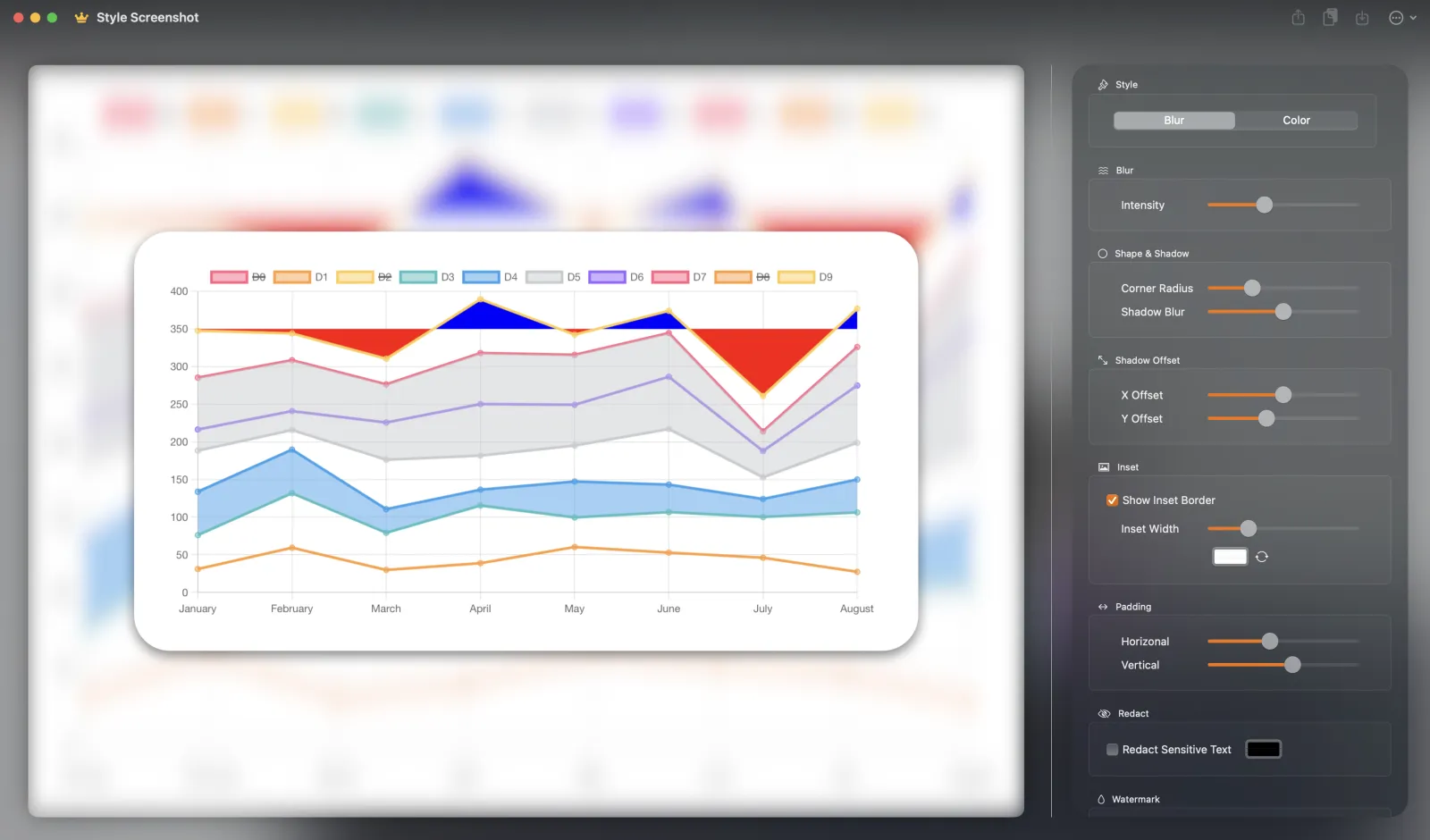 Example of Pixera – Blurred Background applied to screenshot